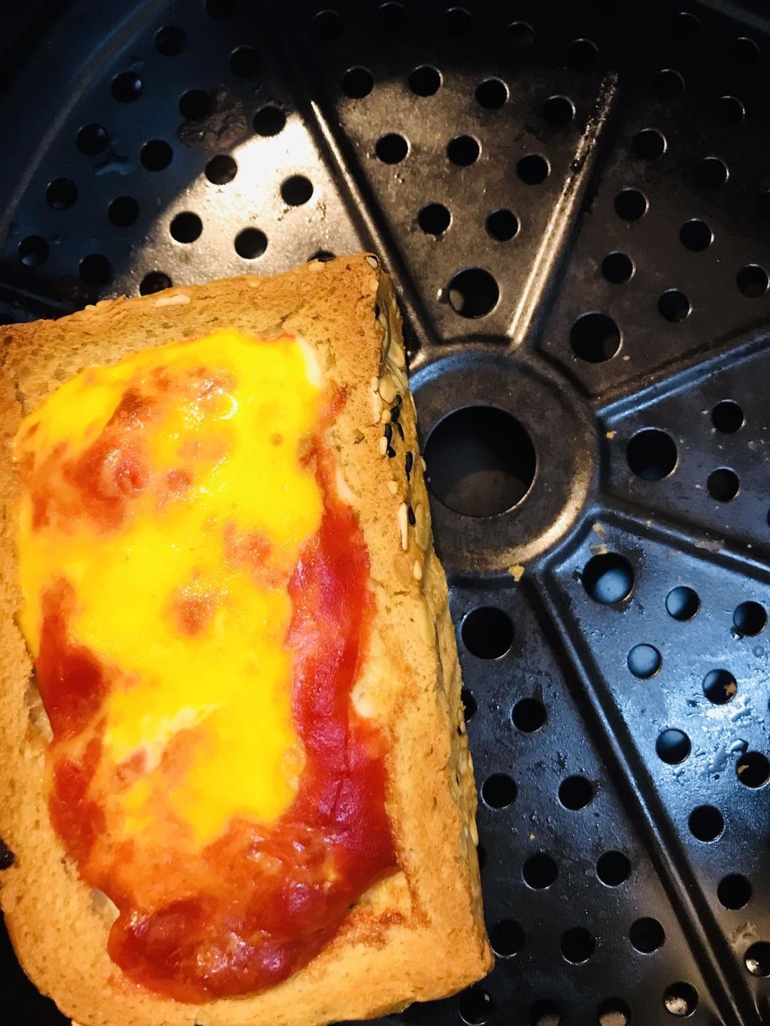 烤鸡蛋厚吐司 空气炸锅版