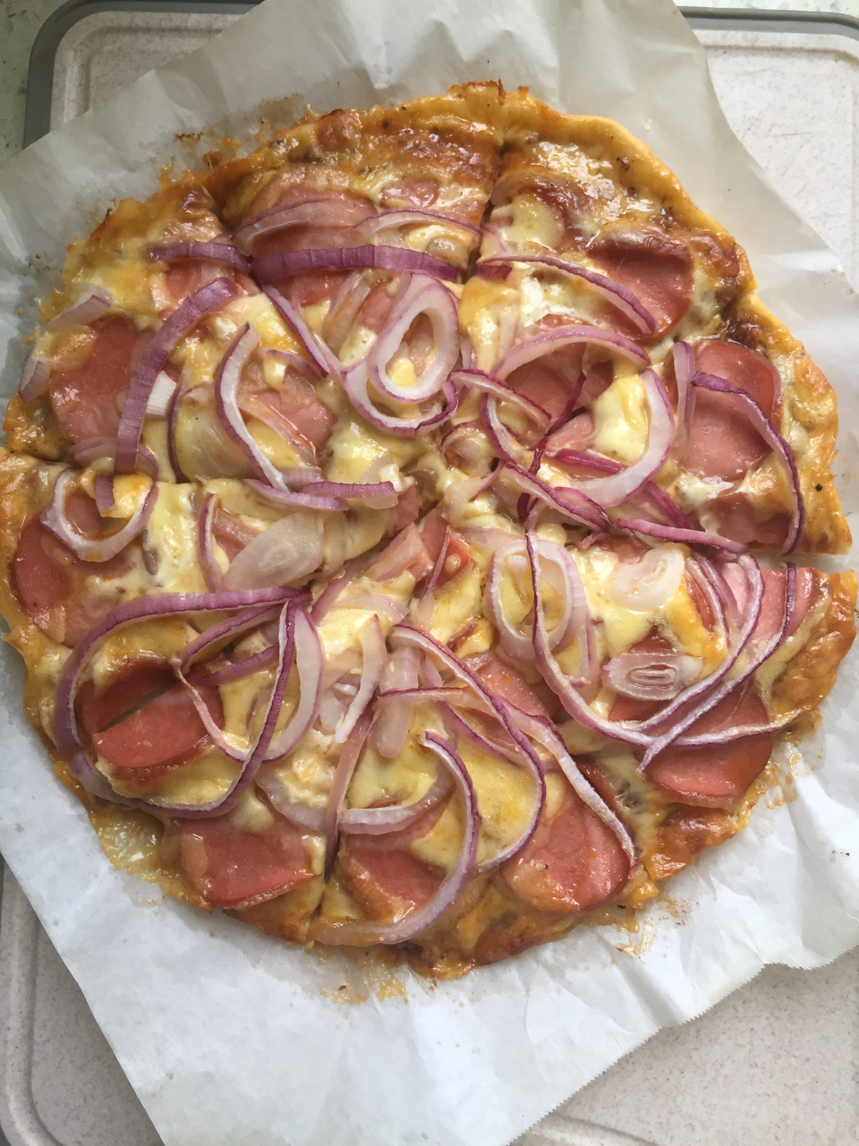 10寸金玉满堂披萨🍕＆披萨用番茄酱的制作过程（配图）