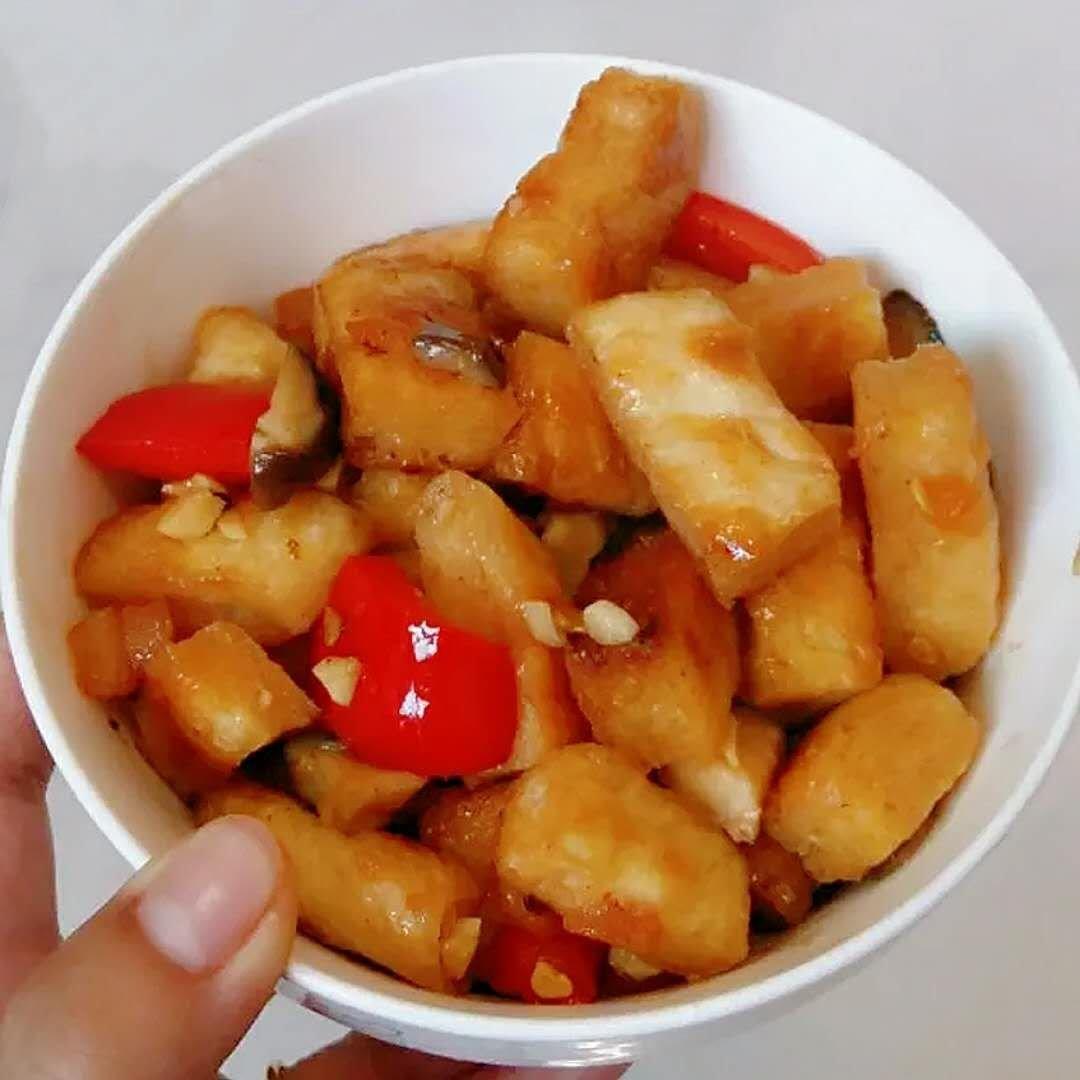 七彩馒头丁（剩馒头也有春天）