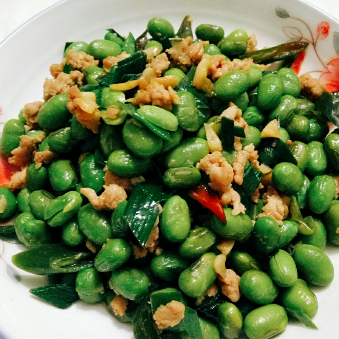 青豆炒肉