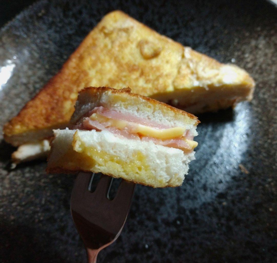 十分钟快手早餐【港式火腿西多士】