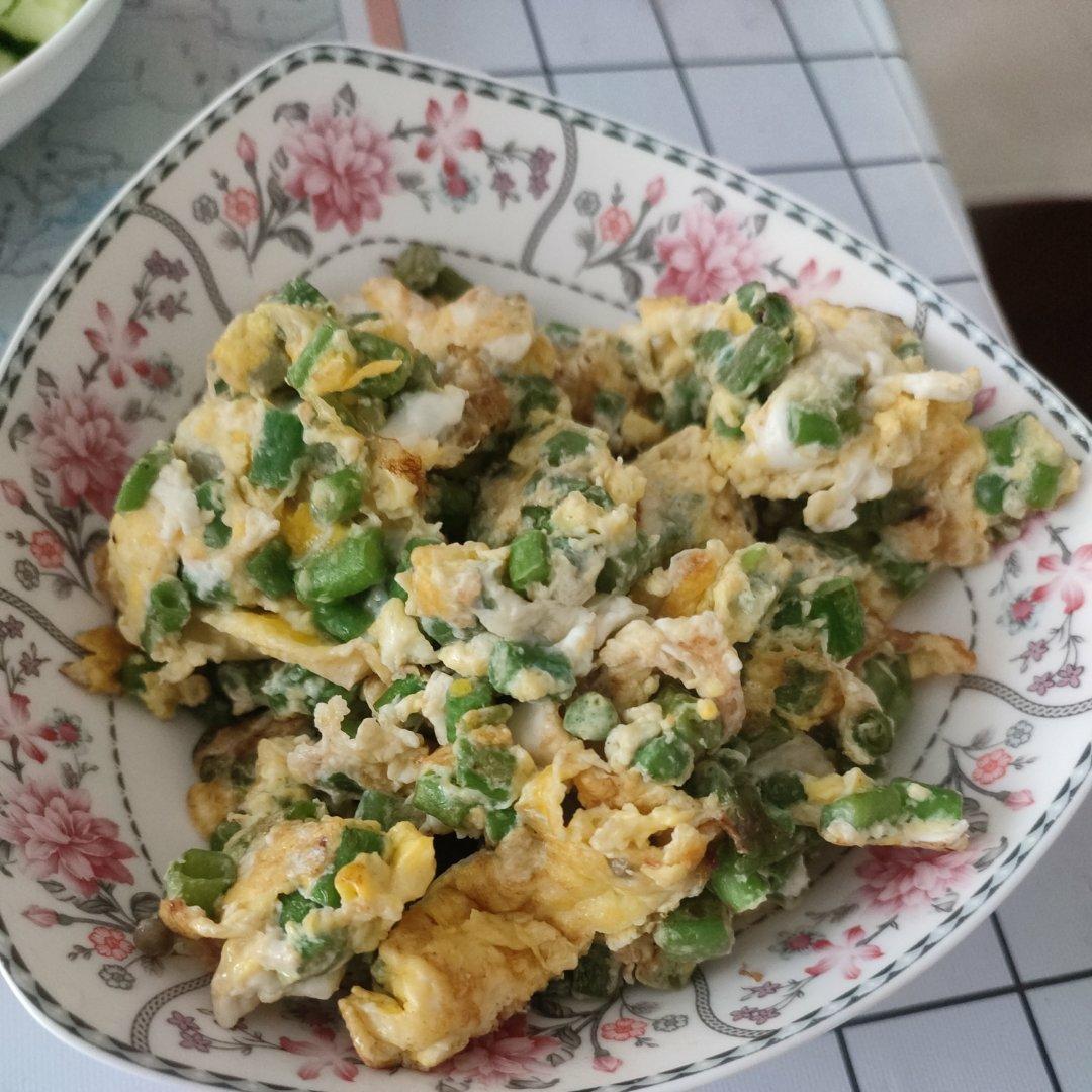 长豆炒蛋