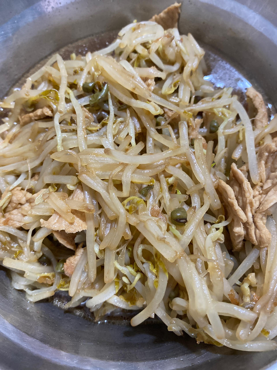 豆芽菜炒肉