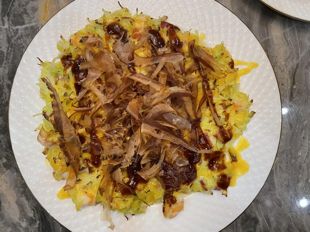 超简单大阪烧❗️新手也能一次成功❗️15分钟完美早餐