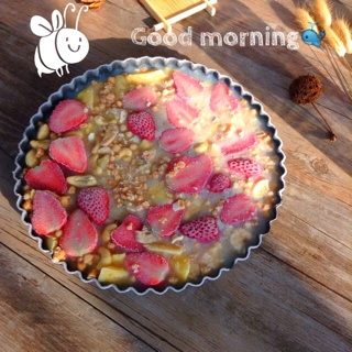 水果坚果酸奶派 nuts and fruits yogurt pie