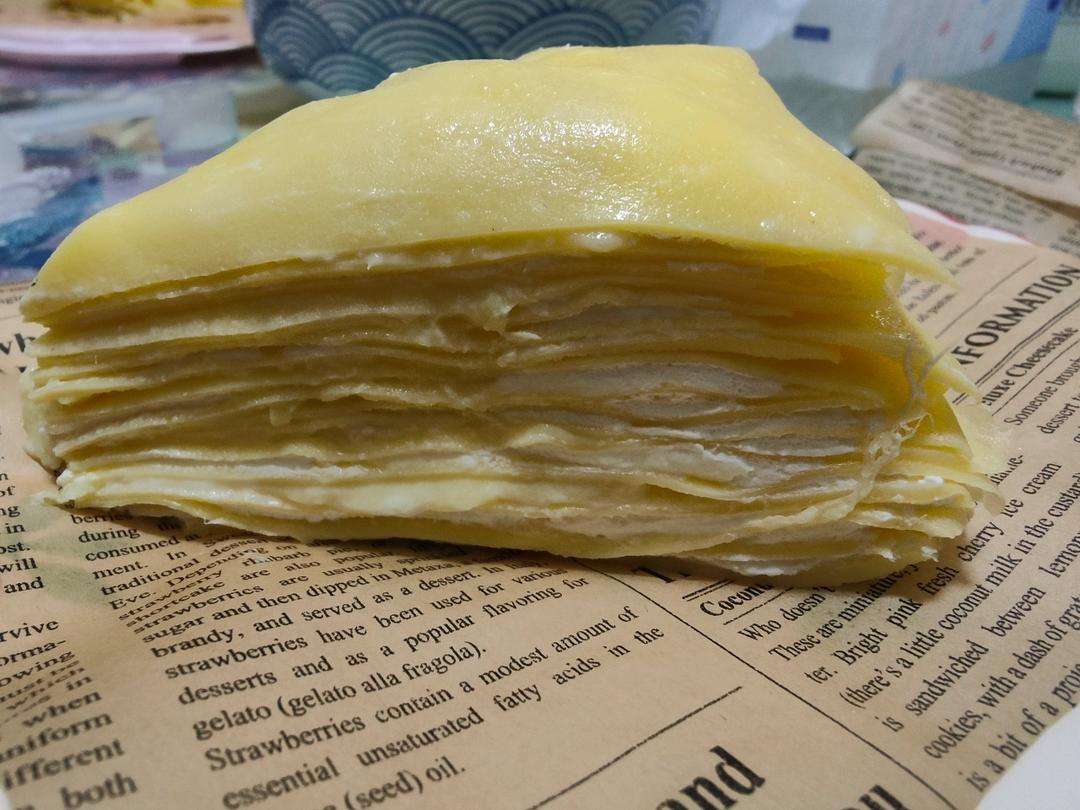 榴莲千层（超软糯蛋皮配方٩( ᐛ )و