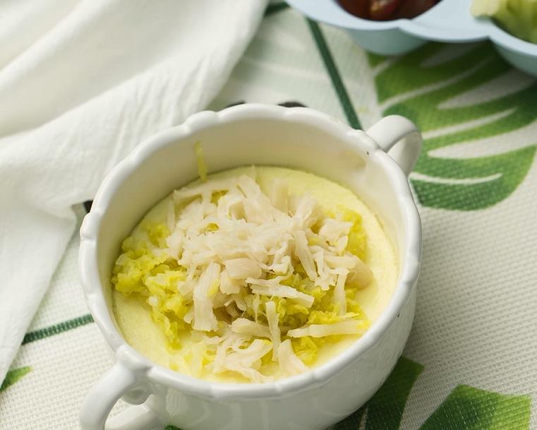 贝柱娃娃菜蛋羹的做法