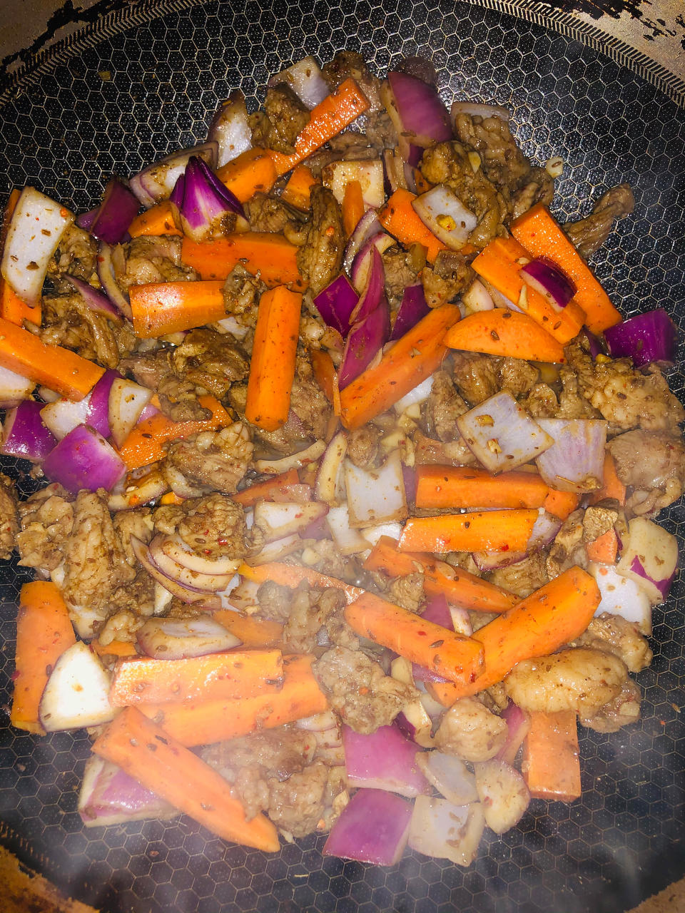 羊肉手抓饭（电饭煲和炒锅对比版）