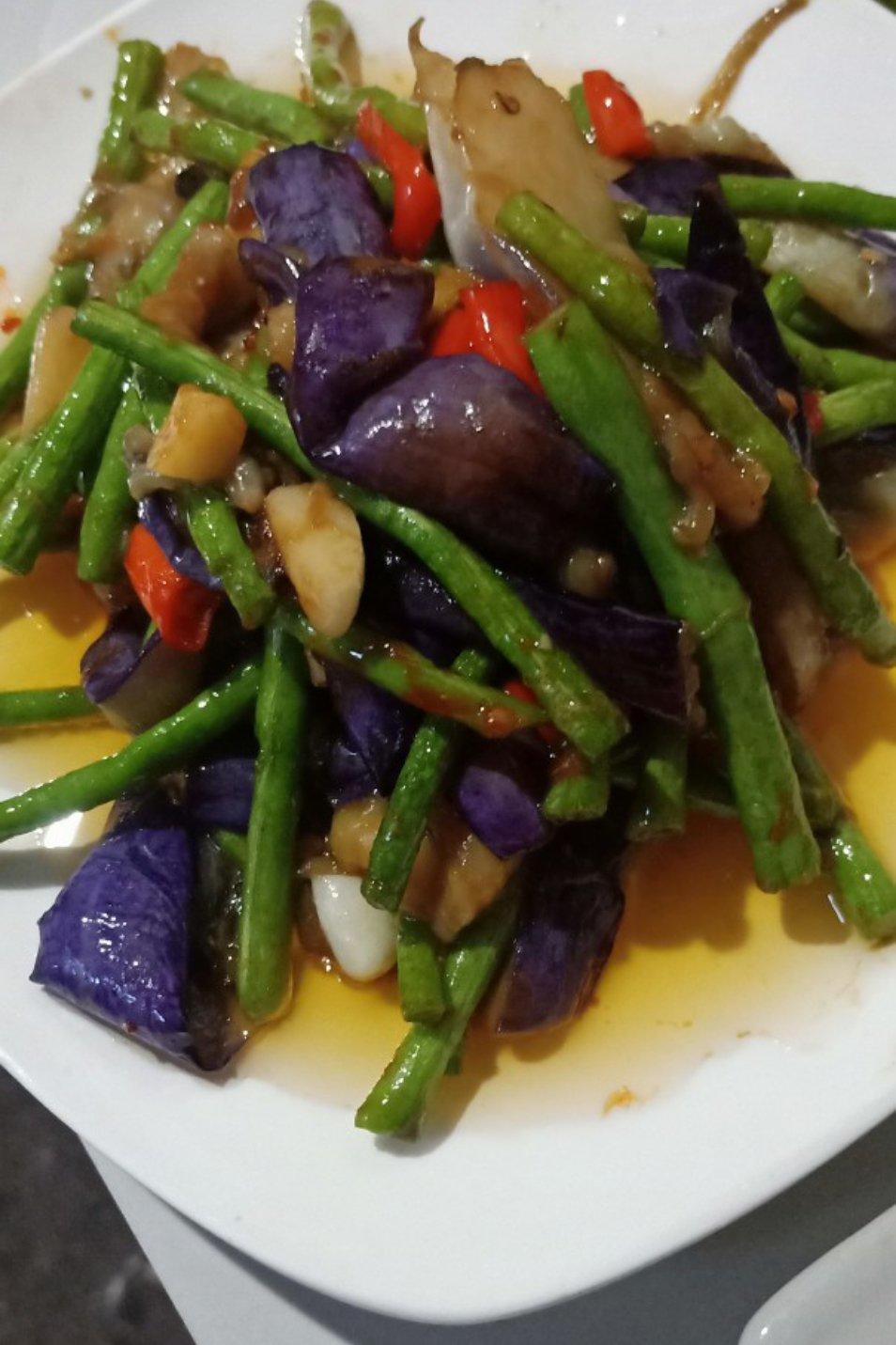 下饭好搭档—茄子炒豆角