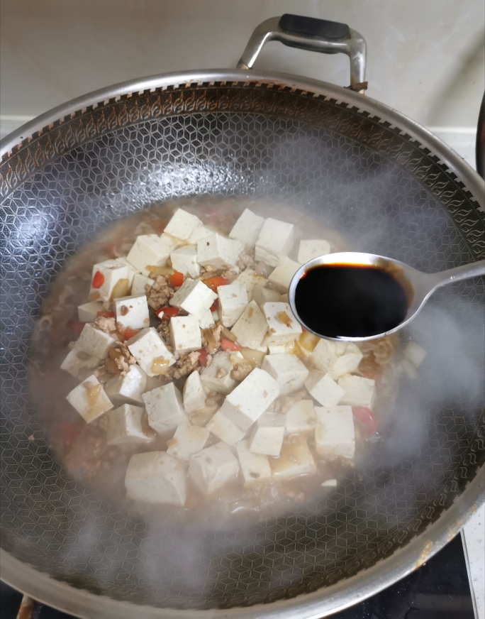 葱香肉末豆腐的做法 步骤10