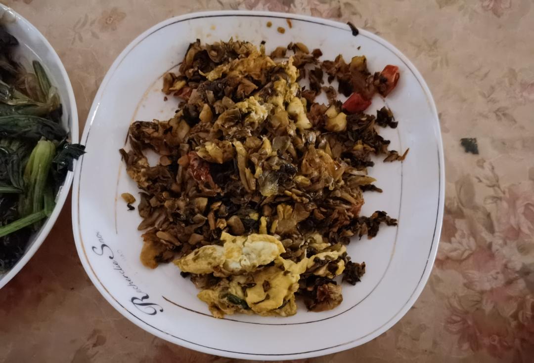 鸡蛋炒外婆菜(下饭菜)