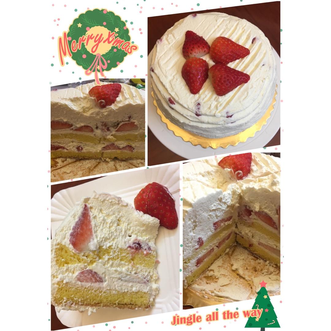 草莓鲜奶油蛋糕