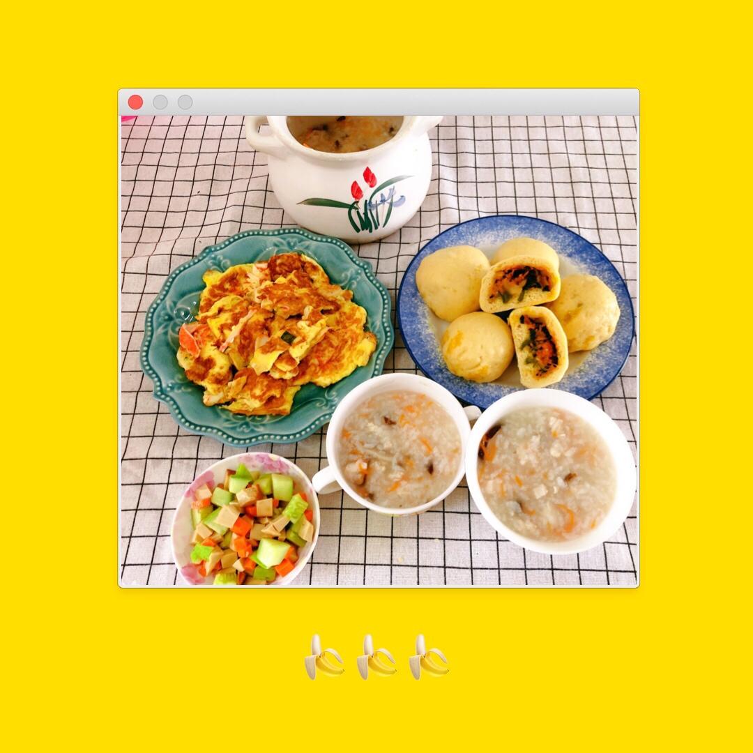 减肥餐玉米面菜团子