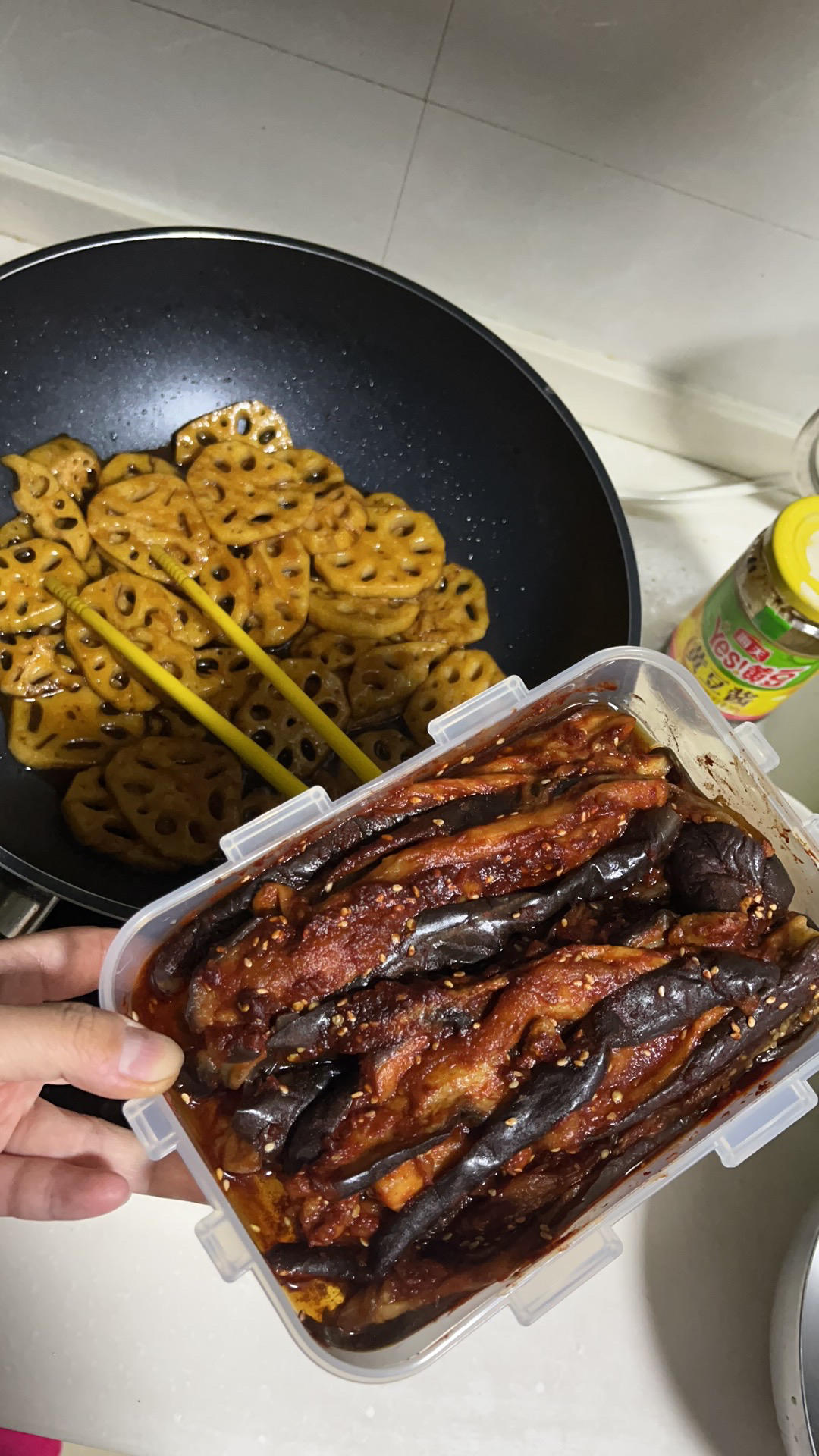 韩国婆婆的藕片小菜