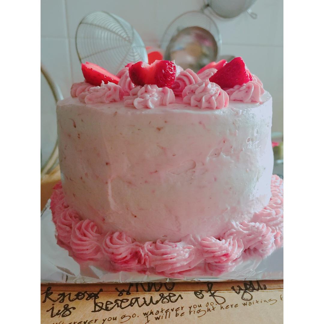 《Tinrry+》草莓奶油蛋糕（8寸配方）