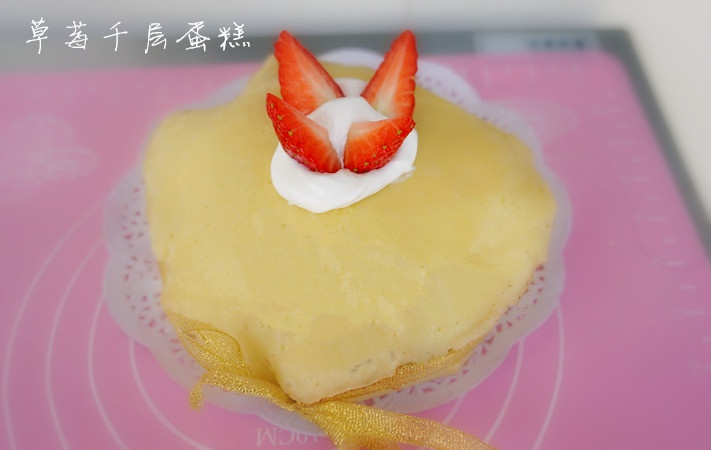草莓千层饼
