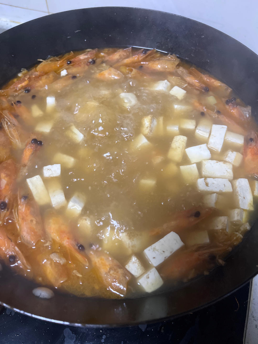 虾头豆腐汤