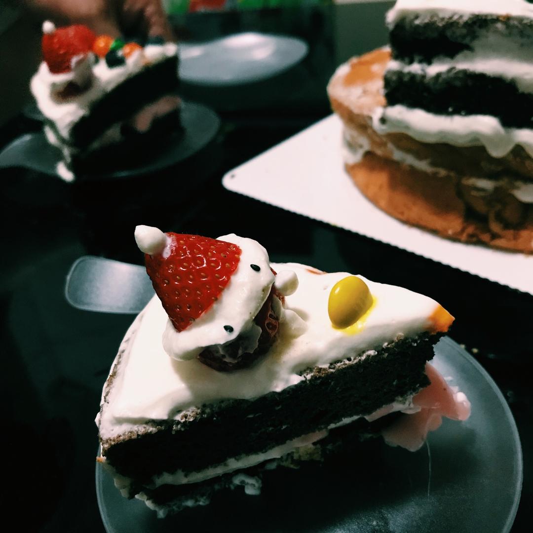 圣诞呆萌裸蛋糕