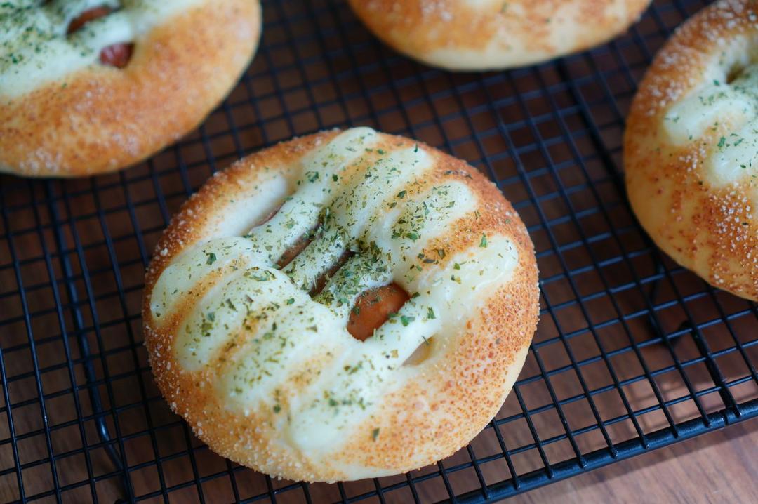 软萌萌🉐芝士热狗面包❗️简单易做✔️还高颜值！