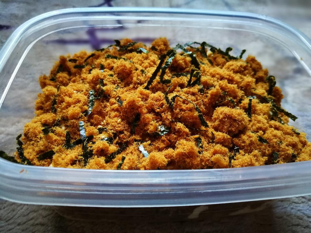自制肉松沙拉蛋糕盒子