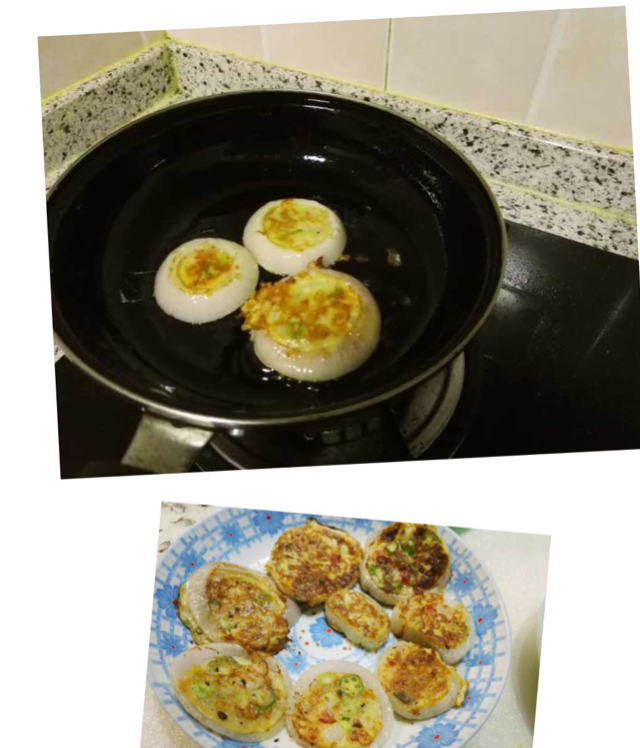 洋葱圈蛋饼