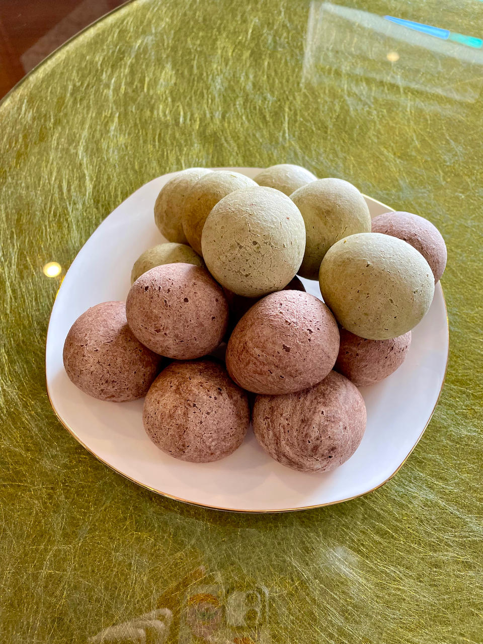 麻薯三兄弟——芝麻，抹茶，可可巧克力爆浆🍫