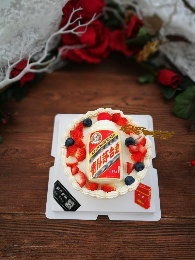 茅台酒蛋糕 酒瓶蛋糕