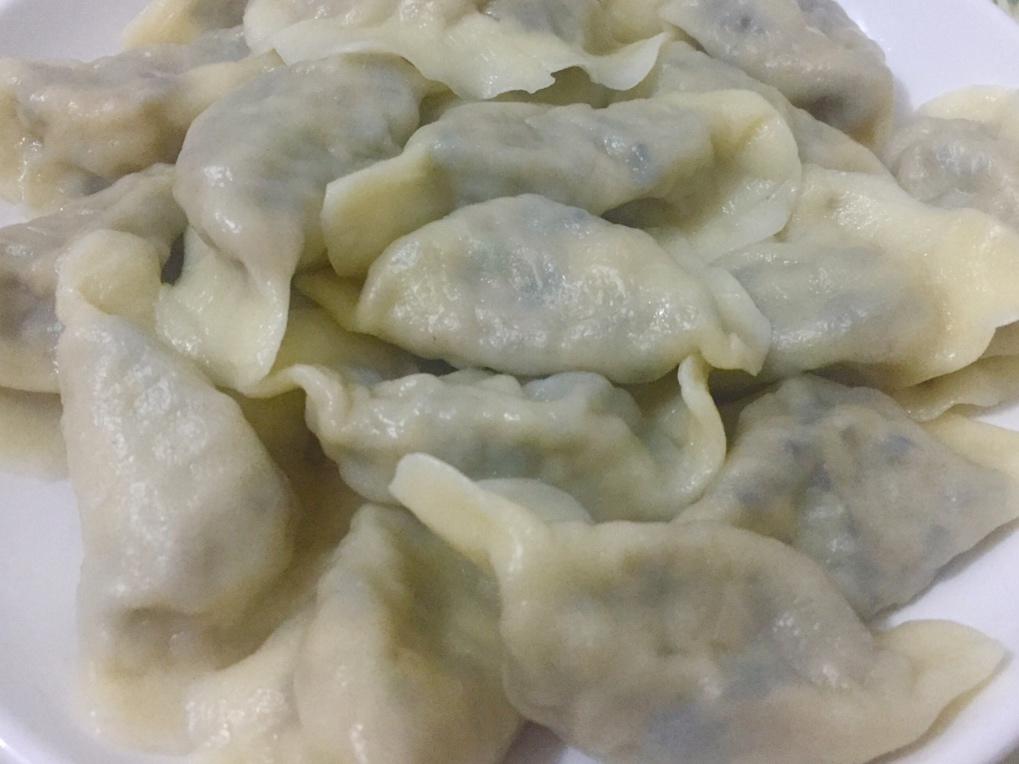 「菌菇素馅水饺」平菇饺子