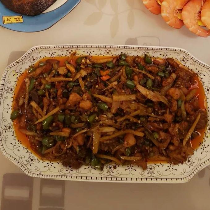 双椒兔丁（重口味江湖菜）