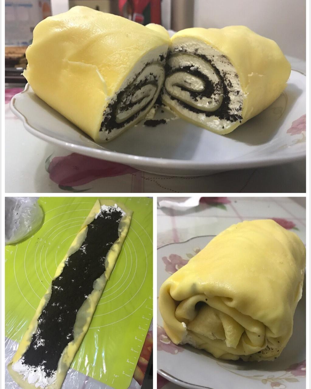 网红的毛巾卷蛋糕