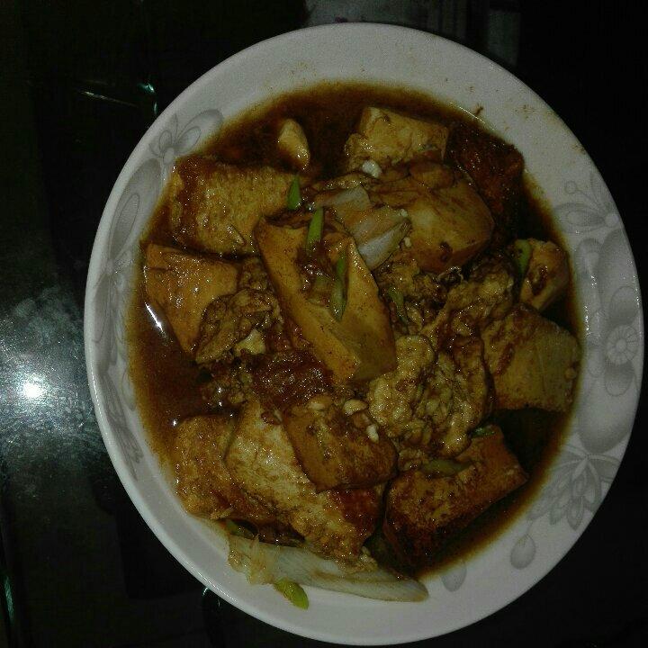 蚝油嫩豆腐