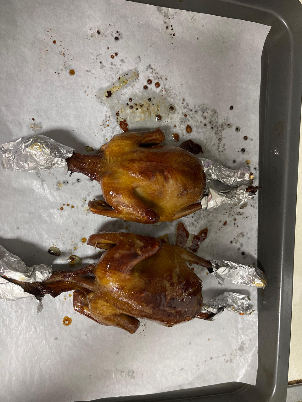 比光明招侍所还好吃的“烤乳鸽”（烤箱版）