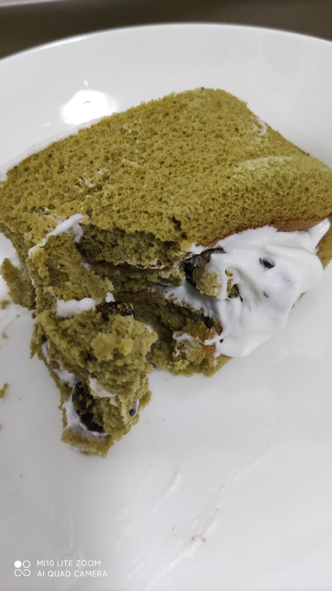 完美抹茶蜜豆蛋糕卷
