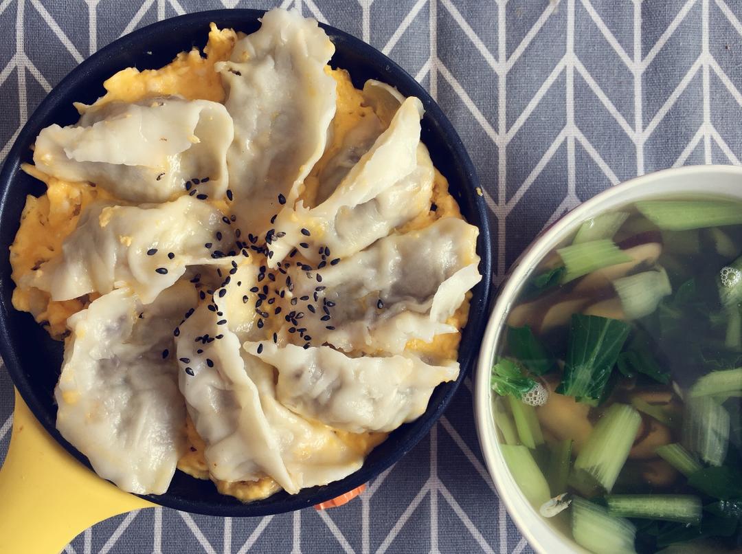 懒人快手抱蛋煎饺