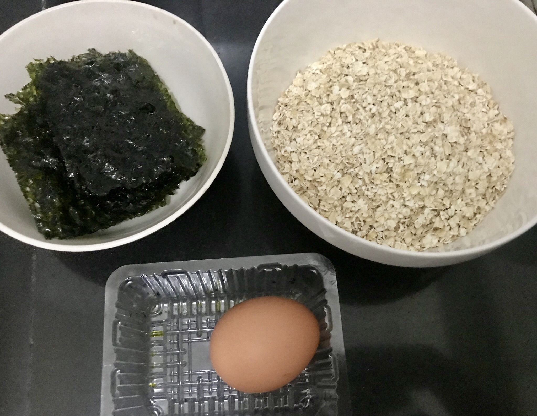 低卡燕麦海苔饼干(咸口)的做法 步骤1