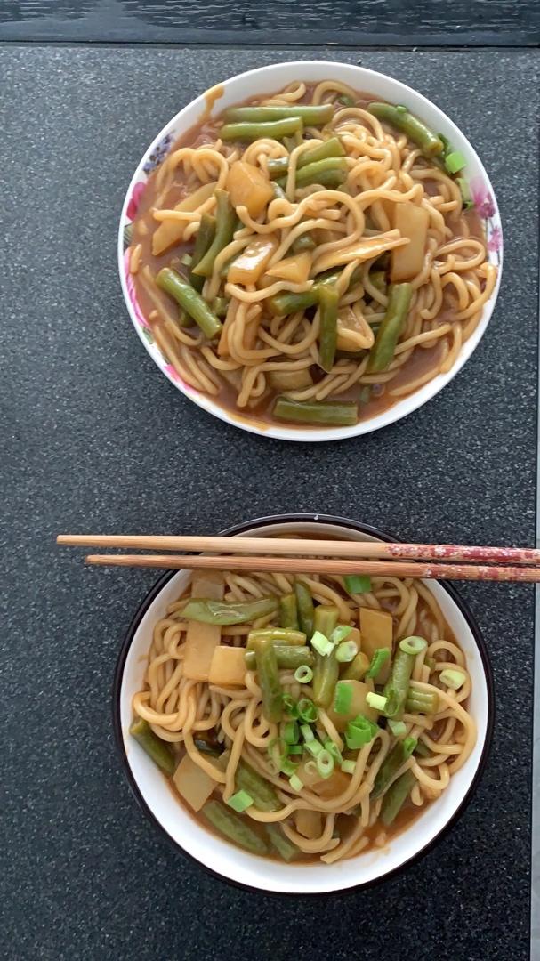 豆角焖个面
