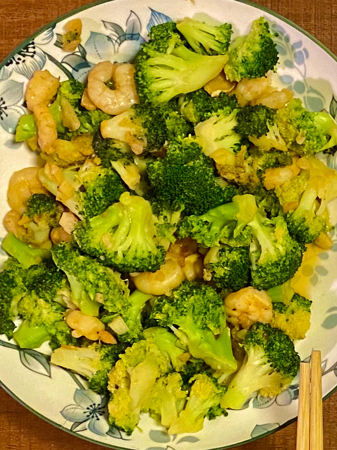 减脂必备的西兰花炒虾仁