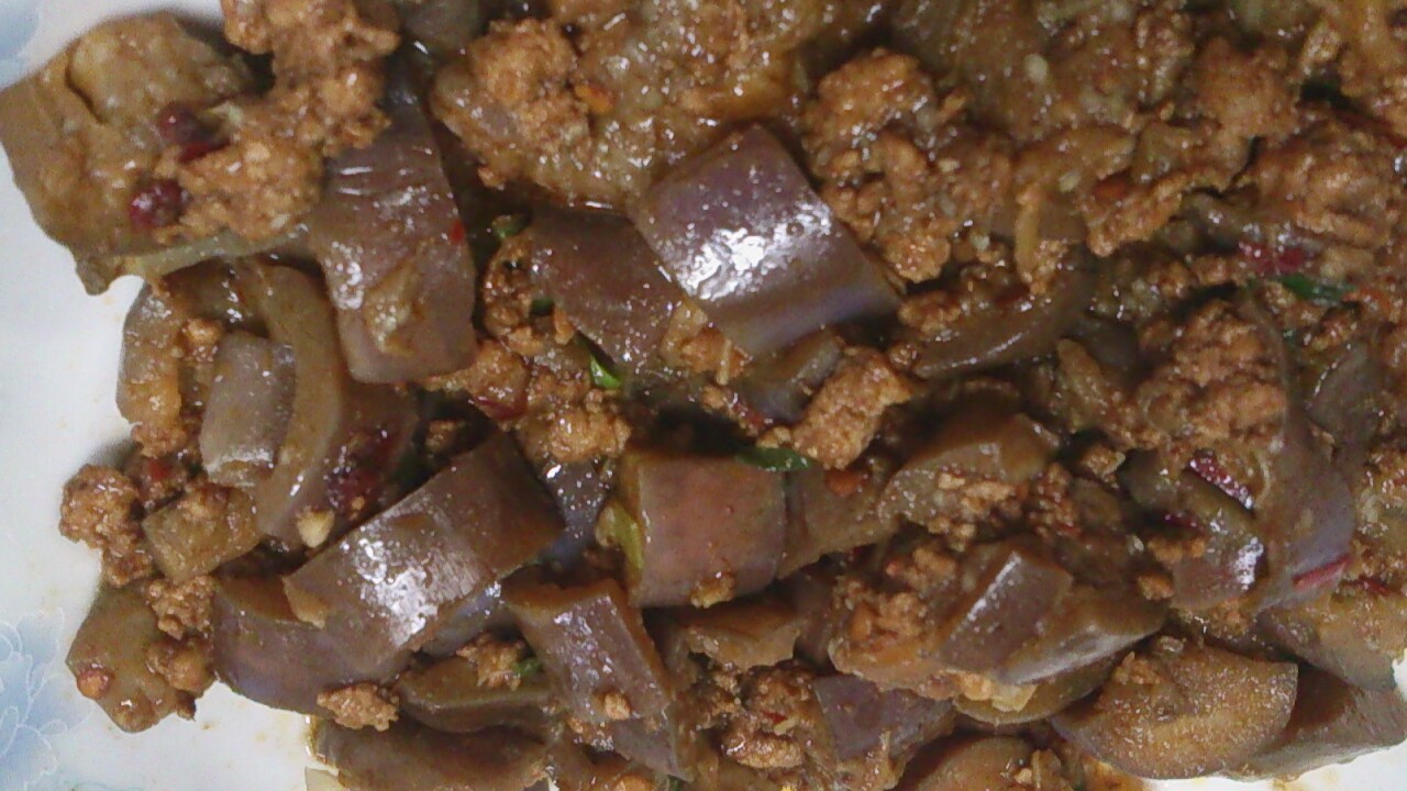少油版肉末茄子