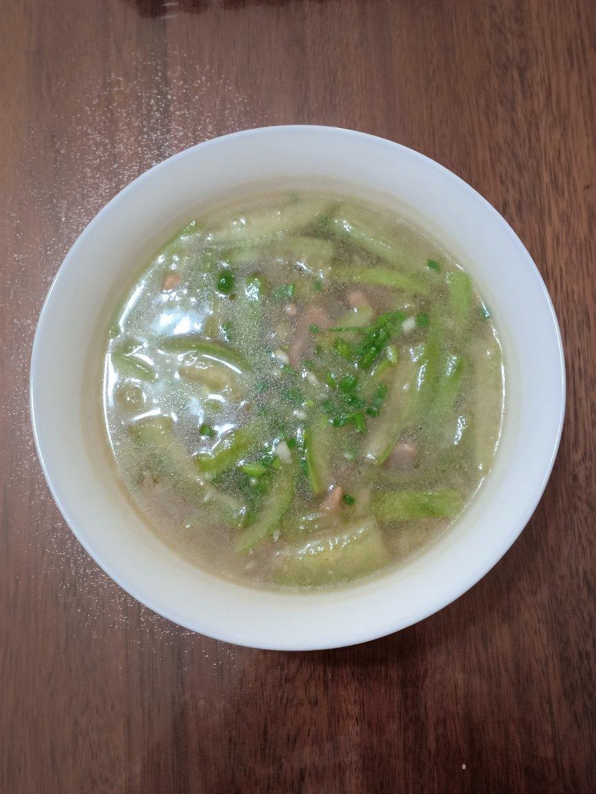 丝瓜肉片汤