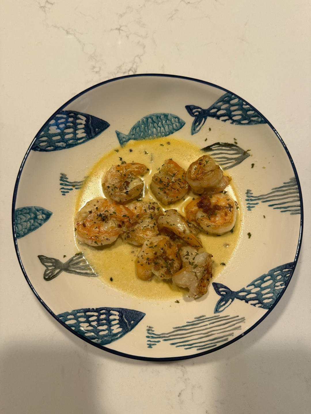 超经典西餐料理‼️一口爱上❤️欧芹蒜香奶油虾
