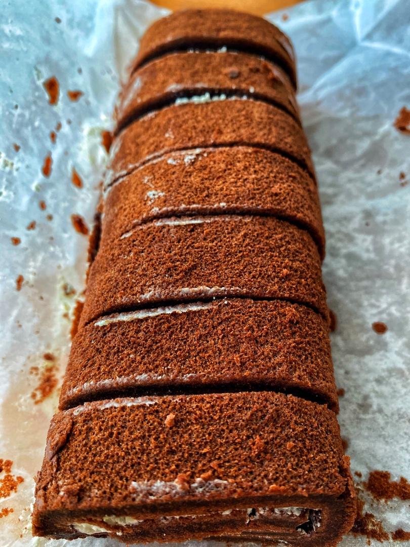 超浓郁卷不裂的巧克力蛋糕卷