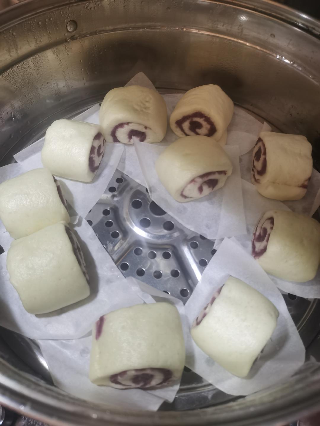 奶香紫薯馒头
