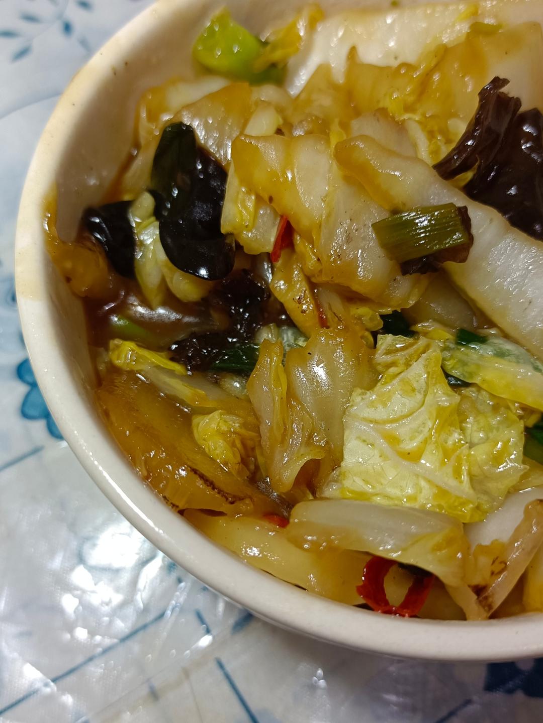 开胃下饭菜！醋溜白菜木耳