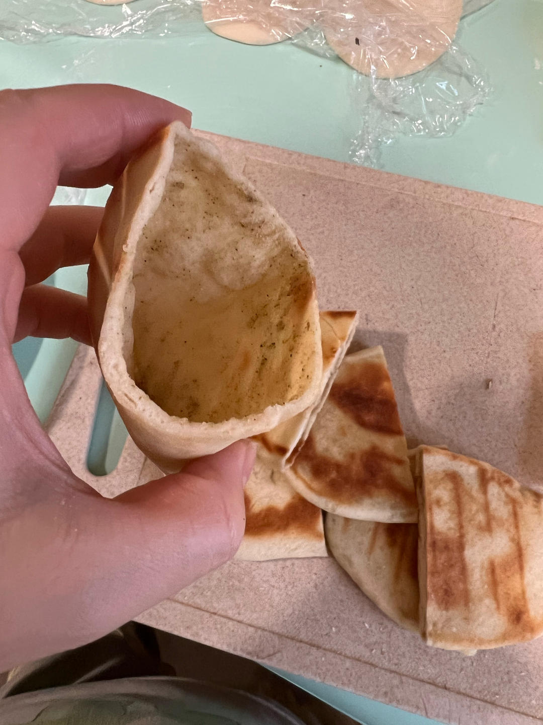 发面口袋饼！