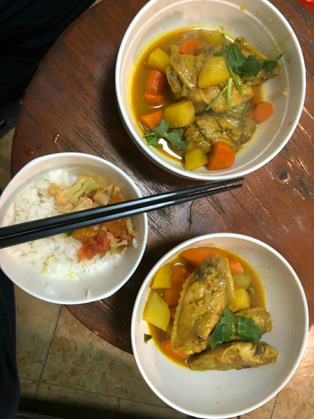 土豆咖喱鸡翅