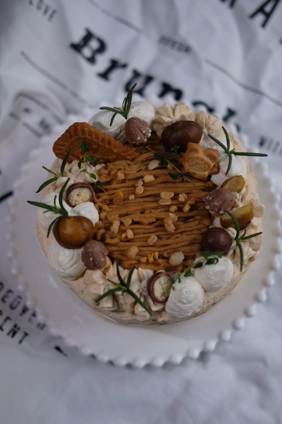 秋冬限定伯爵红茶栗子裸蛋糕