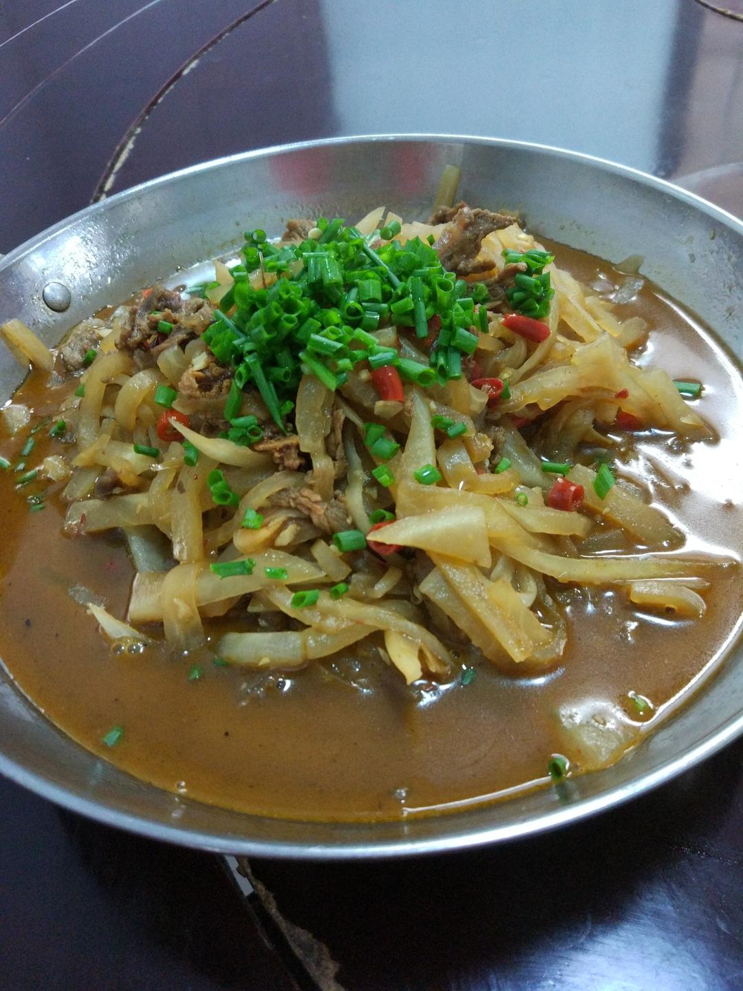 萝卜丝炒牛肉