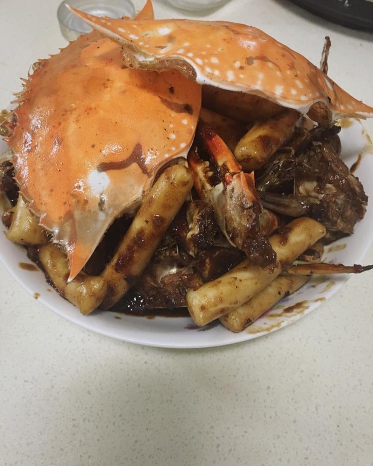 堂妈教你做螃蟹炒年糕