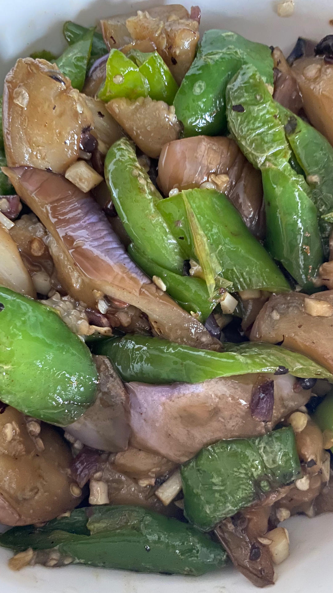 青椒炒茄子