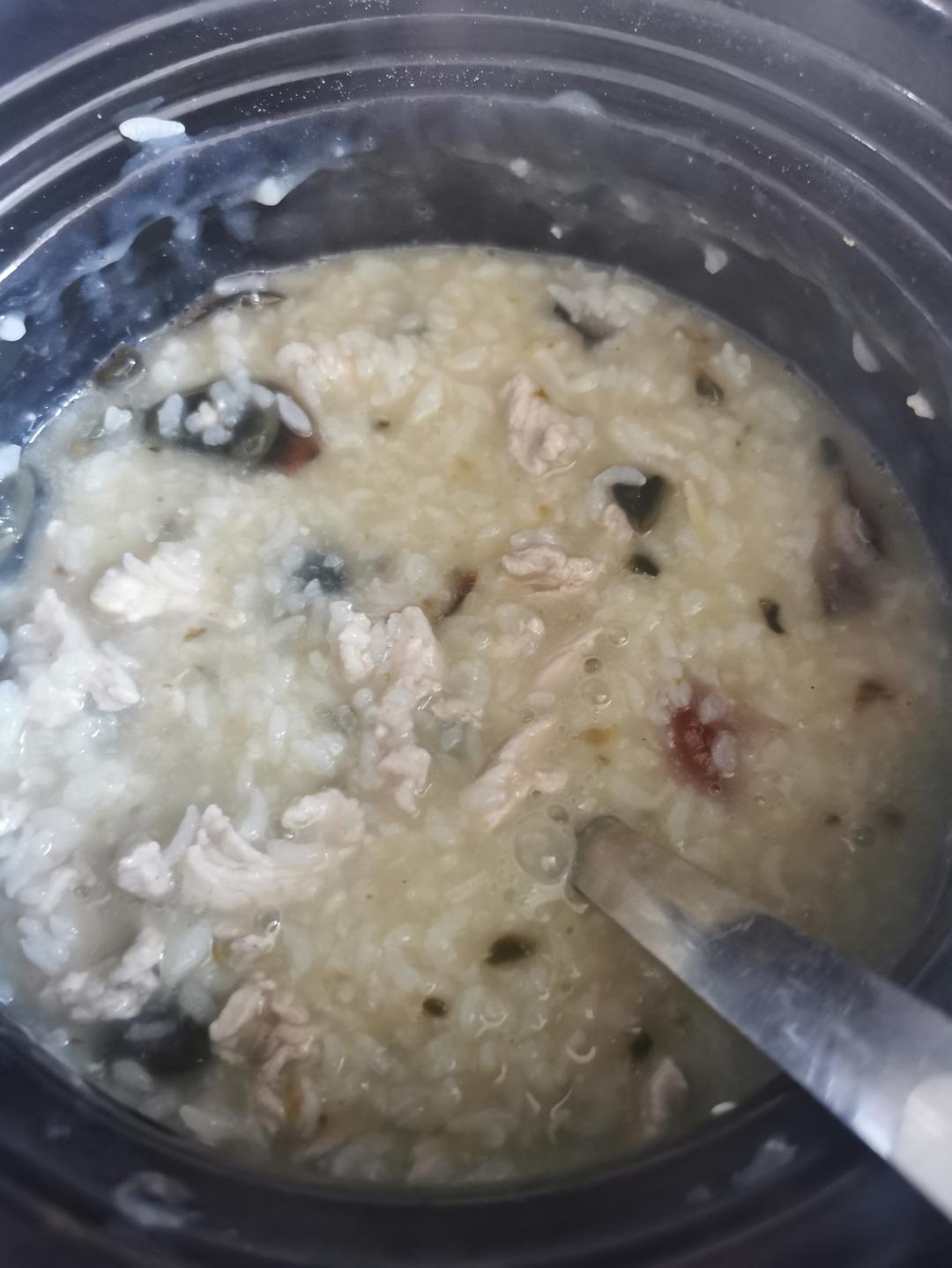 十五分钟快手之香滑皮蛋瘦肉粥(附五分钟电饭煲电压力锅更快捷方法)